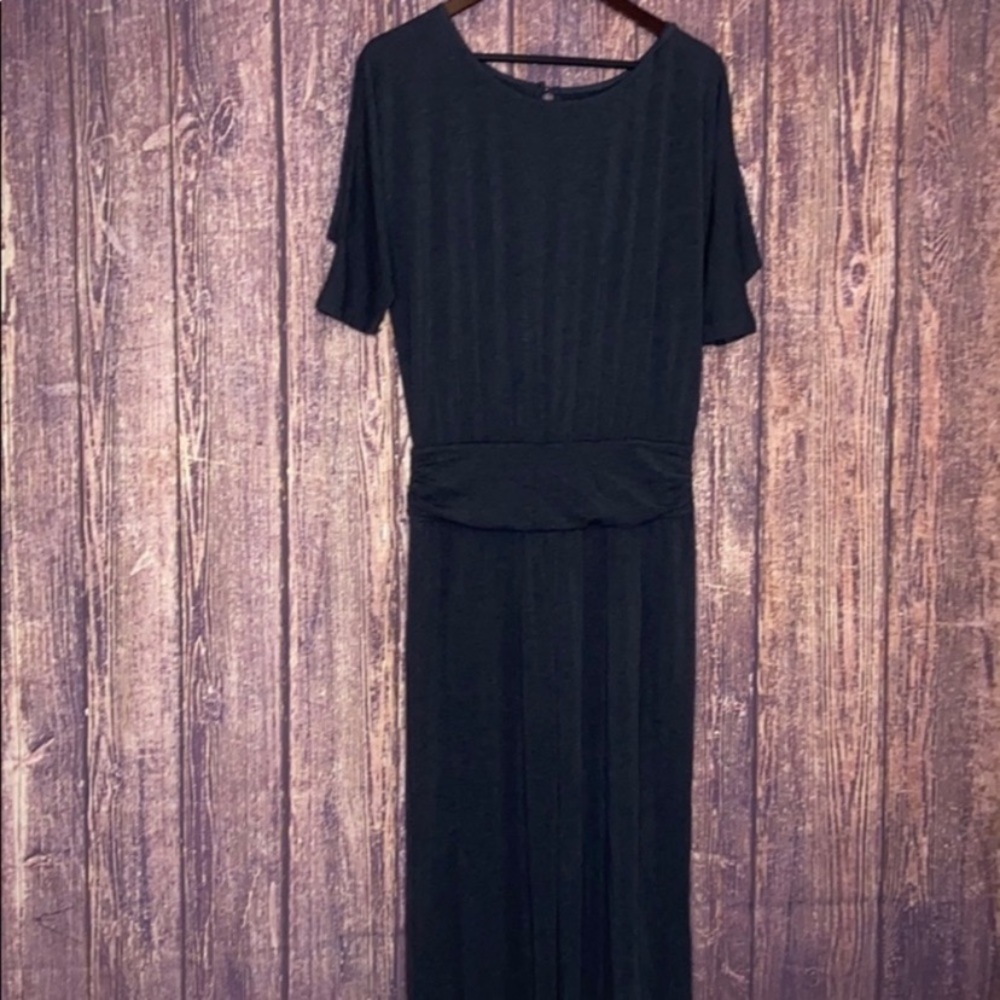 Blue Petite Jersey Jumpsuit